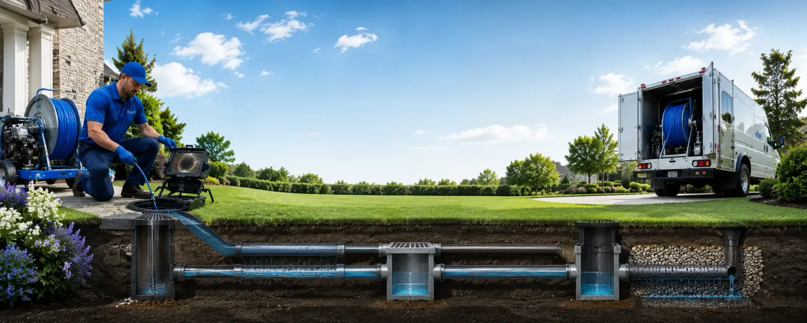 Outdoor drain cleaning information for Lambertville, MI
